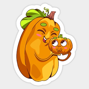 Pumpkin Motherhood Cartoon Sticker